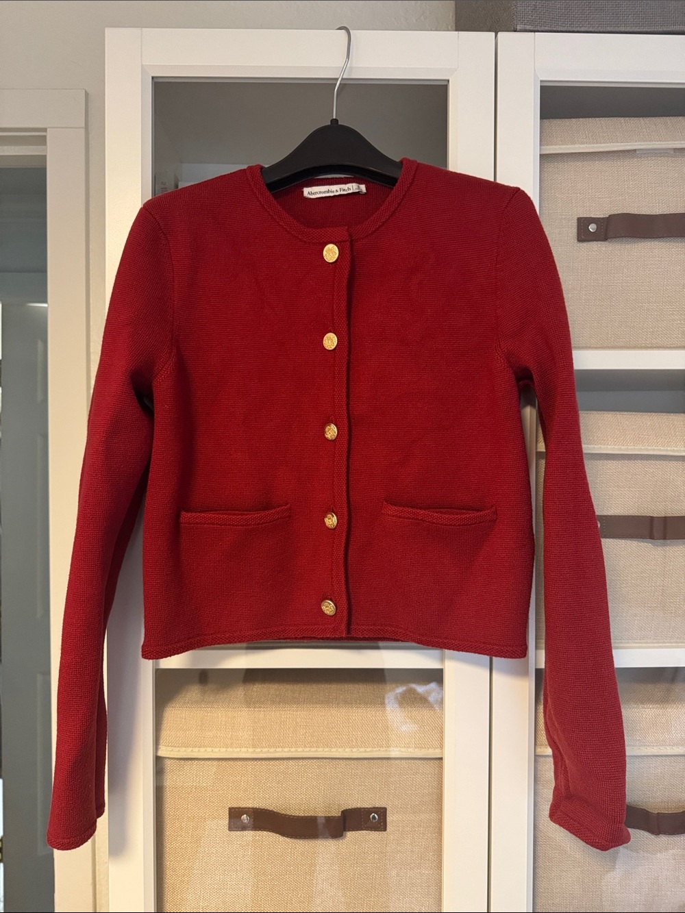 Abercrombie & Fitch luxeloft Collarless Sweater Jacket - Picture 2 of 2